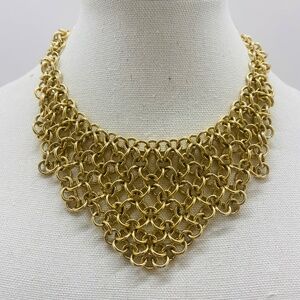 Vintage 90's Chain Link Choker Statement Necklace *Incredible*